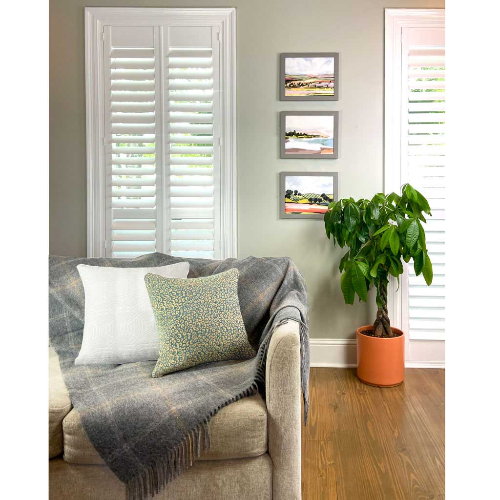 Teal Blue Leopard Throw Pillow-20x20" Chenille Animal Print Decorative Pillow Covers-Unique Cheetah Decor for Living Room Couch or Bed