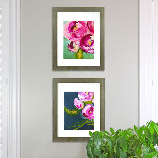 She Walks in Beauty | Peony Art Print | Pink Peonies | Abstract Floral Art Print | Unique Wall Decor | Missy Monson | 8x10"