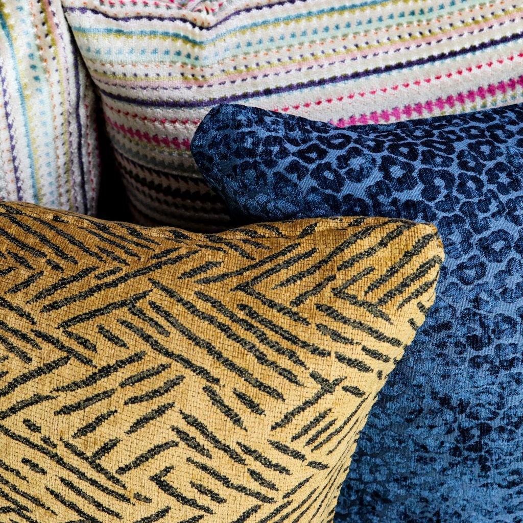 Tiger Print Pillow | Animal Print Throw Pillow Covers | Caramel Brown and Black Chenille | Sofa and Bed Decor | 20x20"