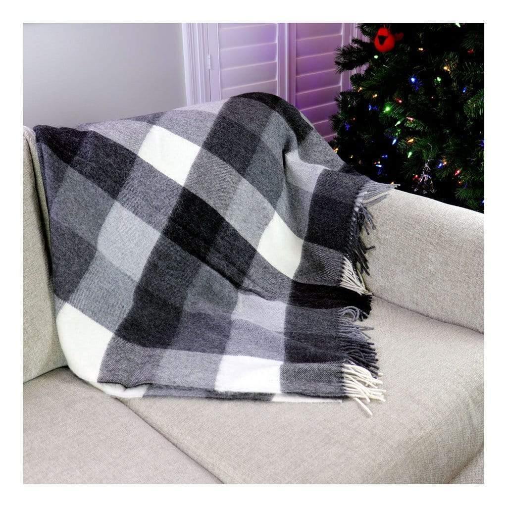 Black and White Alpaca Throw Blanket Harlow Henry Throws & Blankets.