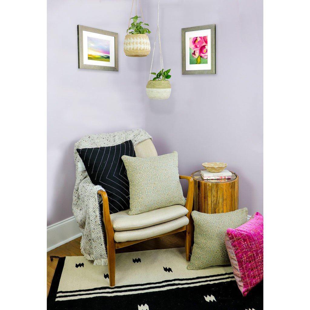 Navy Blue Hanging Woven Planter Baskets Amsha