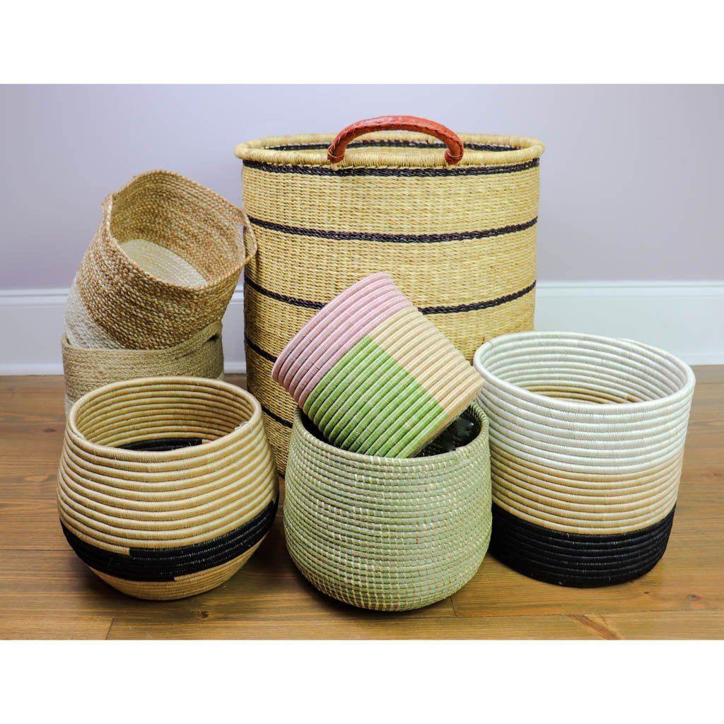 Olive Green Basket Baskets Amsha