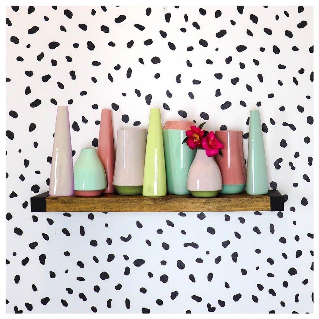 Pink Ceramic Vase E. Lo Ceramic Art Decorative Ceramic Accents.