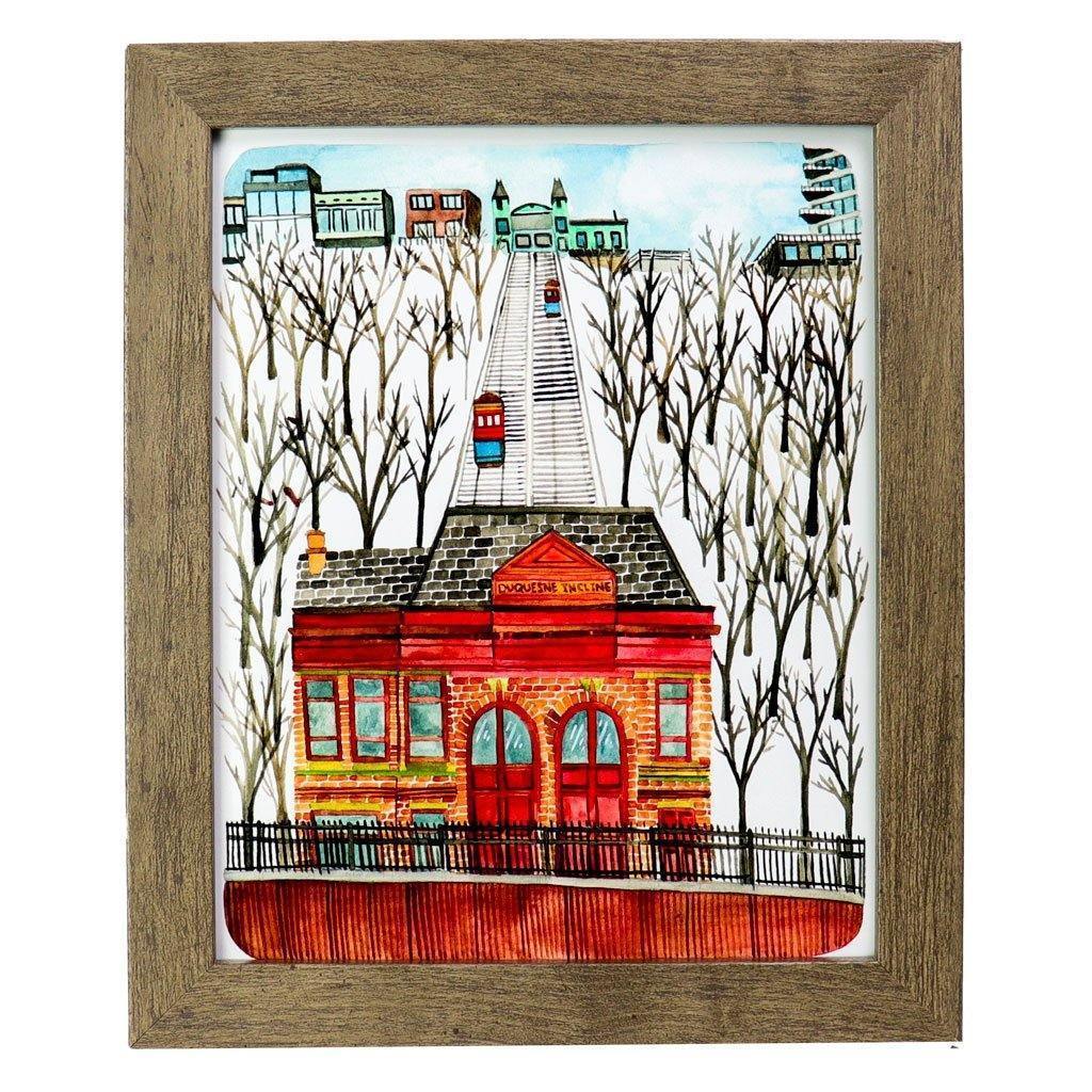 Pittsburgh Incline Michele Maule Art Prints.