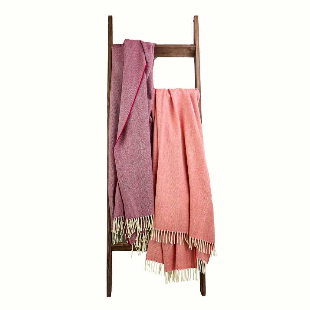 Red and White Throw Blanket Harlow Henry Throws & Blankets.