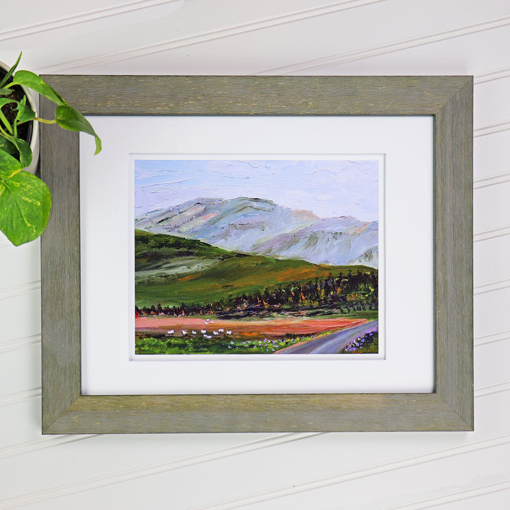 Afternoon in Ireland | Unique Art Prints | Wall Decor for Bathroom, Bedroom, Living Room| Irish Gift Ideas | Painting by Missy Monson | 8x10" Framed