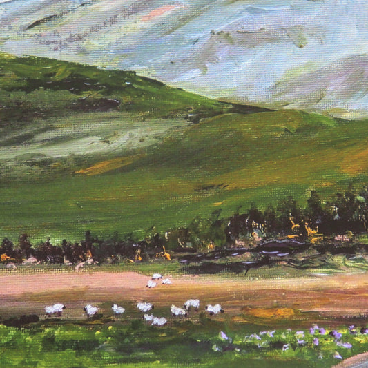 Afternoon in Ireland | Unique Art Prints | Wall Decor for Bathroom, Bedroom, Living Room| Irish Gift Ideas | Painting by Missy Monson | 8x10" Framed