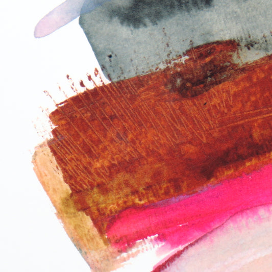 Heart Dance | Minimalist Abstract Art Prints | White Background with Colorful Shapes | Unique Wall Decor | Snoogs & Wilde | 11x14"