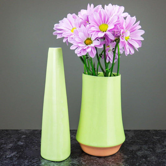 Chartreuse Ceramic Flower Vase