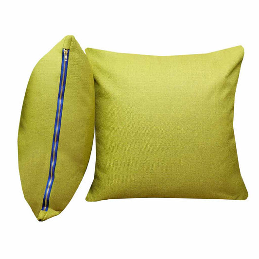Chartreuse Decorative Throw Pillow | Solid Yellow Green Accent Pillow for Couch or Bed | 20x20"