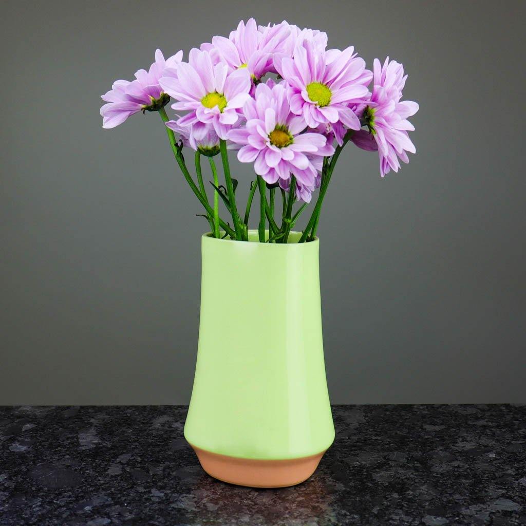 Chartreuse Ceramic Flower Vase