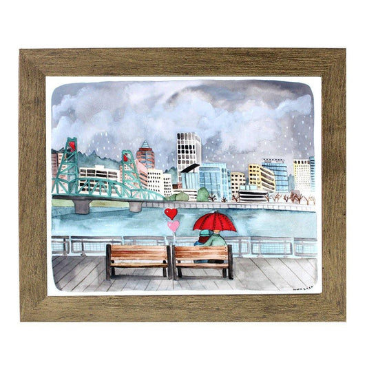 East Bank Esplanade Art Print Michele Maule