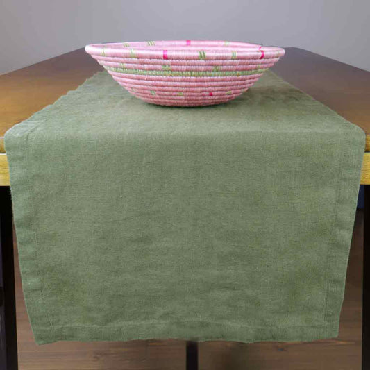 Olive Green Table Runner