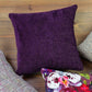 Purple Decorative Throw Pillow | 20x20" | Solid Violet Throw Pillows | Chenille Pillow Covers | Unique Accents | Soft Texture