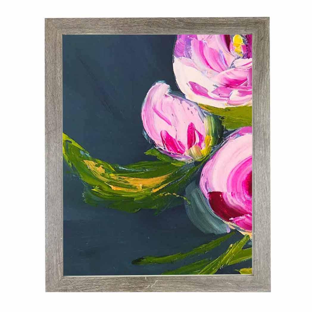 She Walks in Beauty | Peony Art Print | Pink Peonies | Abstract Floral Art Print | Unique Wall Decor | Missy Monson | 8x10"