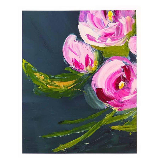 She Walks in Beauty | Peony Art Print | Pink Peonies | Abstract Floral Art Print | Unique Wall Decor | Missy Monson | 8x10"