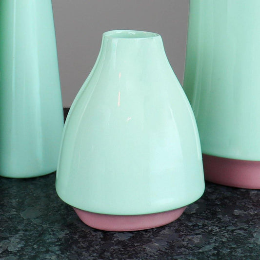 Mint Green Ceramic Vase E. Lo Ceramic Art Decorative Ceramic Accents Small