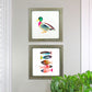 Mallard | Duck Art Prints | Minimalist Wall Art | Unique Bird Decorative Wall Decor | 12x12 or 11x14 | Snoogs & Wilde