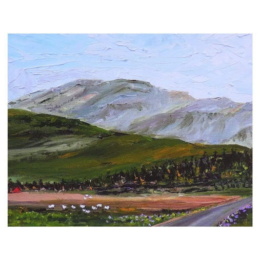 Afternoon in Ireland | Unique Art Prints | Wall Decor for Bathroom, Bedroom, Living Room| Irish Gift Ideas | Painting by Missy Monson | 8x10" Framed