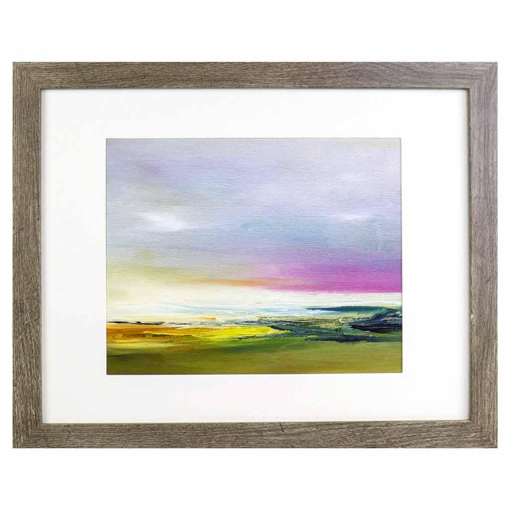 Sunset over the Beach | Abstract Painting | Landscape Art Prints | Unique Wall Art Print | Shelf Decor and Accents | Beach Walk | Missy Monson | 8x10