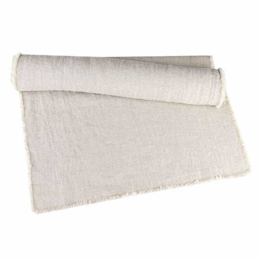 Beige Linen Table Runner Linen Tales Kitchen Decor.