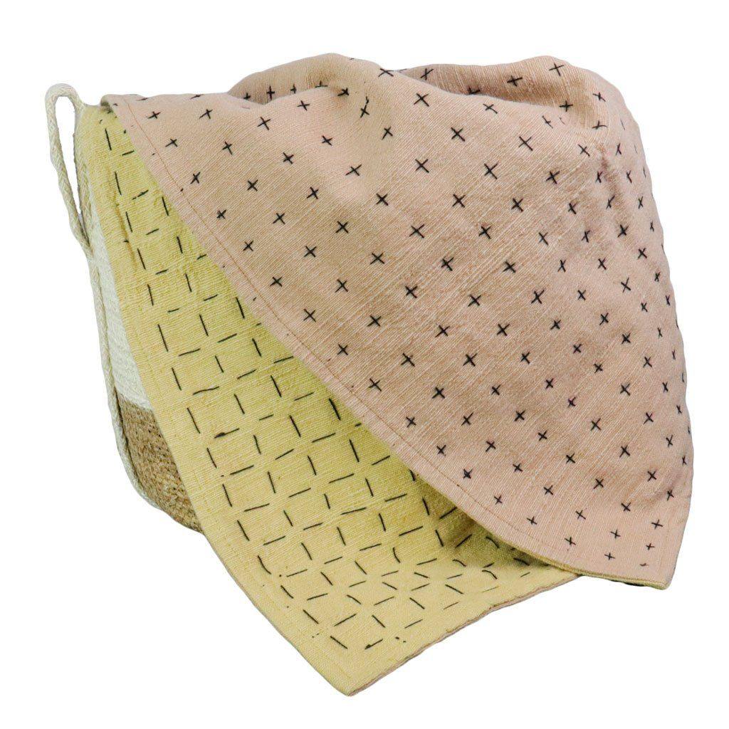 Beige & Yellow Quilted Throw Blanket  Happy French Gang Throws & Blankets.