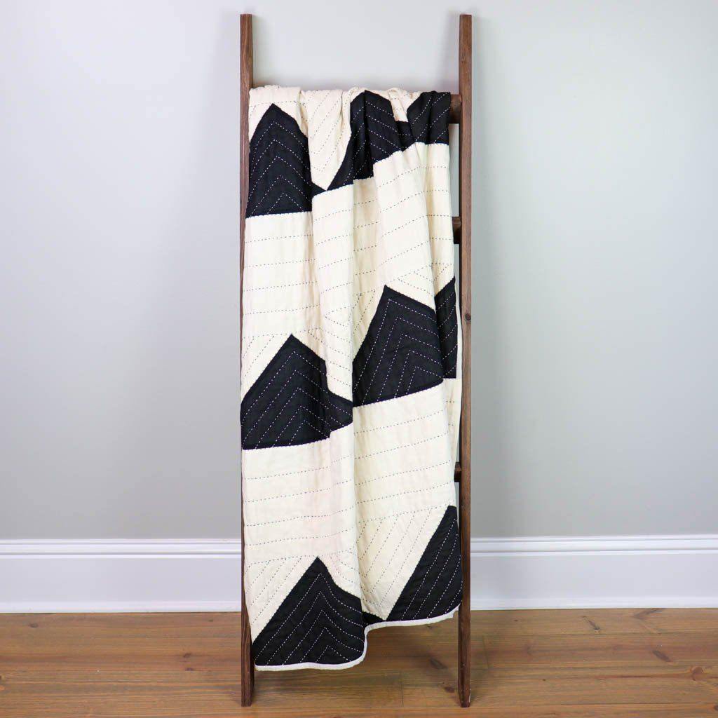 Black and White Quilted Throw Blanket  Anchal Throws & Blankets.