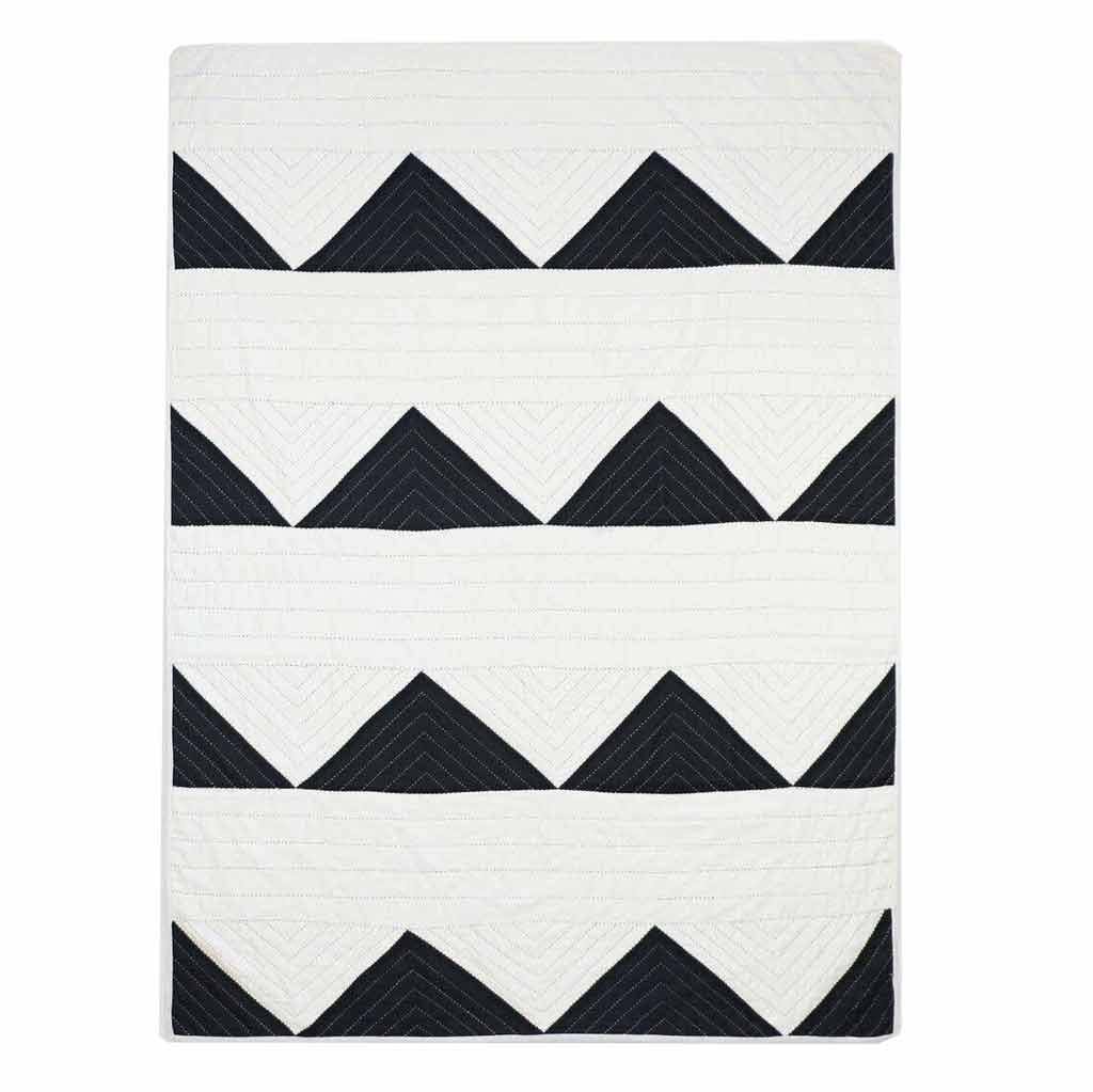 Anchal Quilt | Throw Blanket | Black And White Quilt | 54x74" – Prince ...