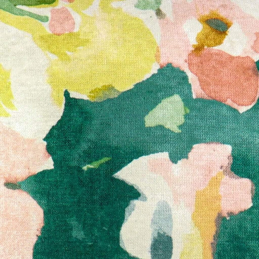 Emerald Green Velvet Throw Pillow-20x20" Unique Floral Decorative Pillow Covers-Shabby Chic Decor for Living Room Couch or Bed