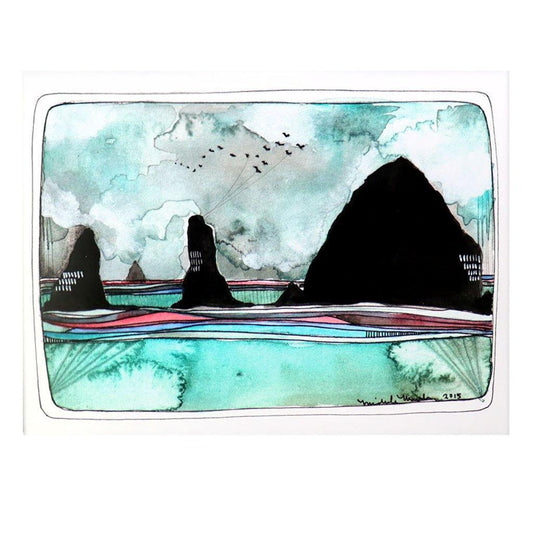 Haystack Rock Michele Maule Art Prints.