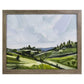Italian Hills Abstract Landscape Art Print- 8x10" Italy Art Prints on Canvas-Framed Wall Art-Unique Wall Decor-Tuscany-Laurie Anne