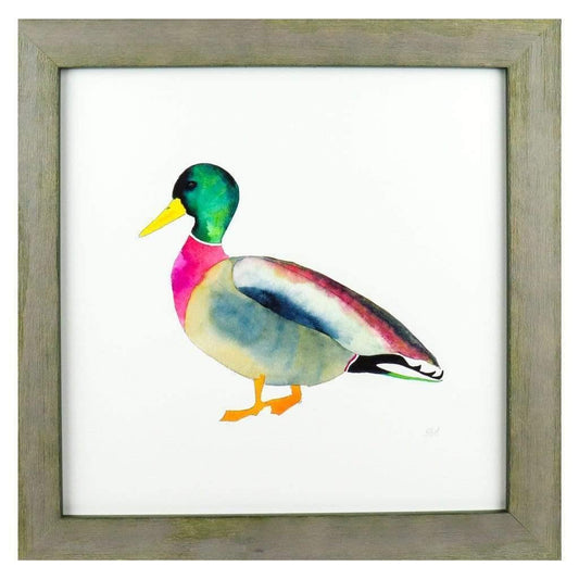 Mallard | Duck Art Prints | Minimalist Wall Art | Unique Bird Decorative Wall Decor | 12x12 or 11x14 | Snoogs & Wilde
