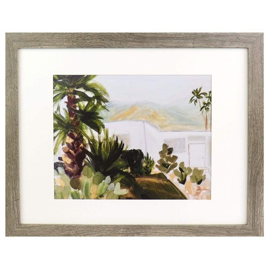 Palm Springs | Unique Art Prints | Decorative Wall Art | Framed Desert and Palm Tree Abstract Print| Missy Monson | 8x10"