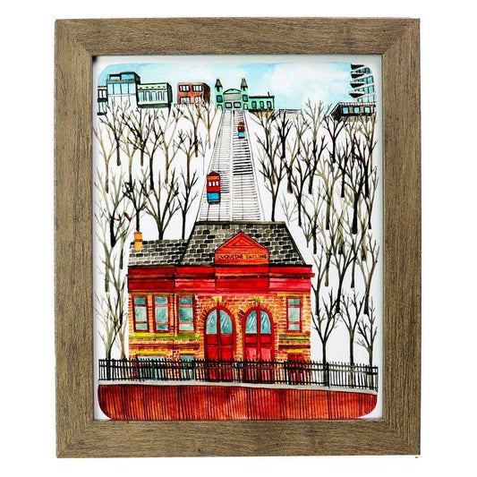 Pittsburgh Incline Michele Maule Art Prints.