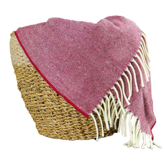 Red and White Throw Blanket Harlow Henry Throws & Blankets.