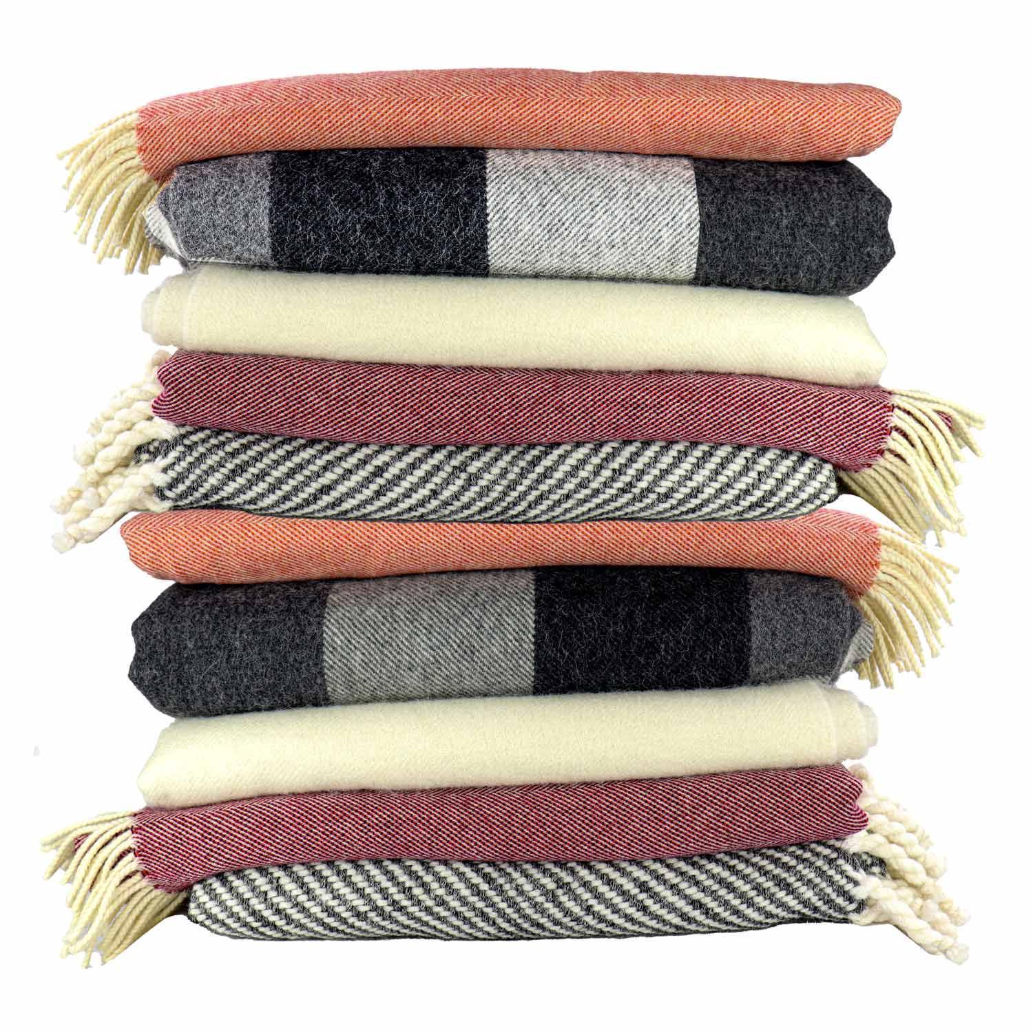 Red and White Throw Blanket  Harlow Henry Throws & Blankets.