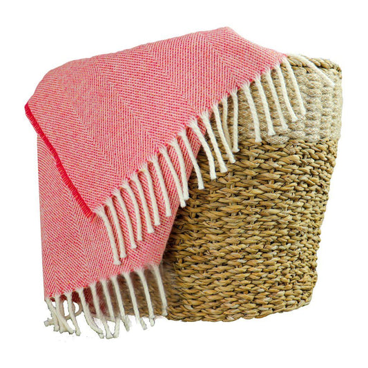 Red Orange Throw Blanket